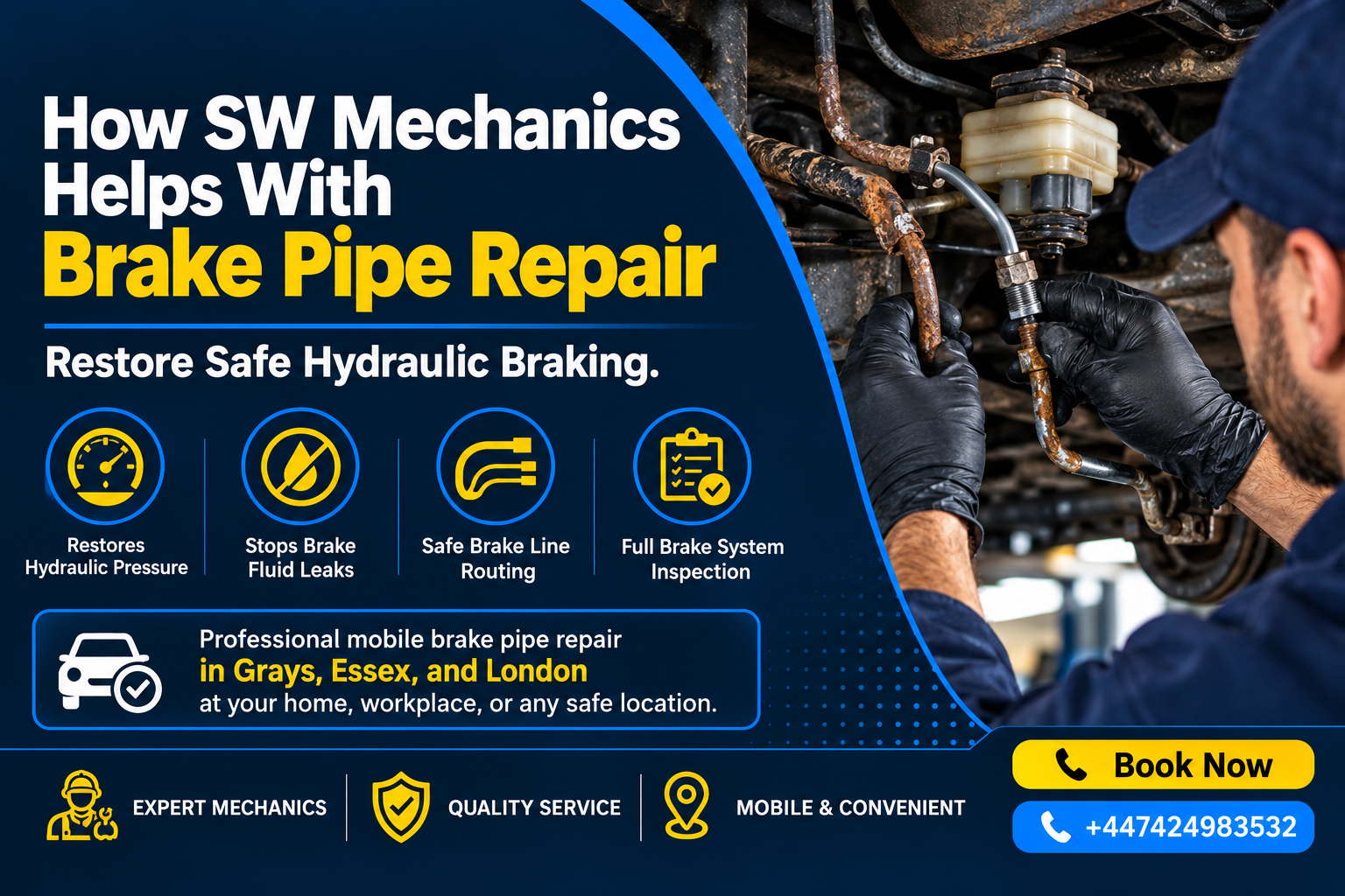 How SW Mechanics Helps with Brake Pipe Repair: Restore Safe Hydraulic Braking
