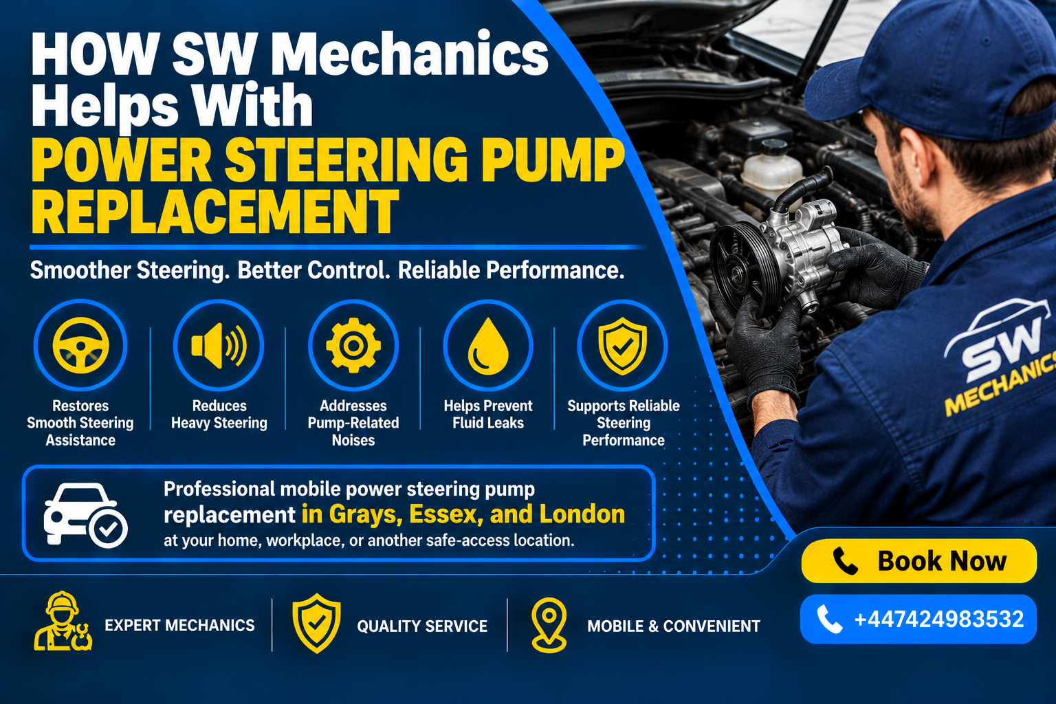 How SW Mechanics Helps With Power Steering Pump Replacement