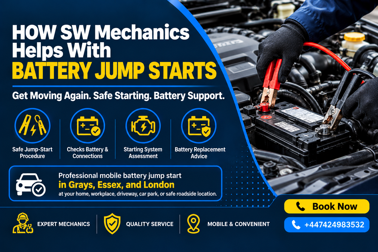 How SW Mechanics Helps With Battery Jump Starts